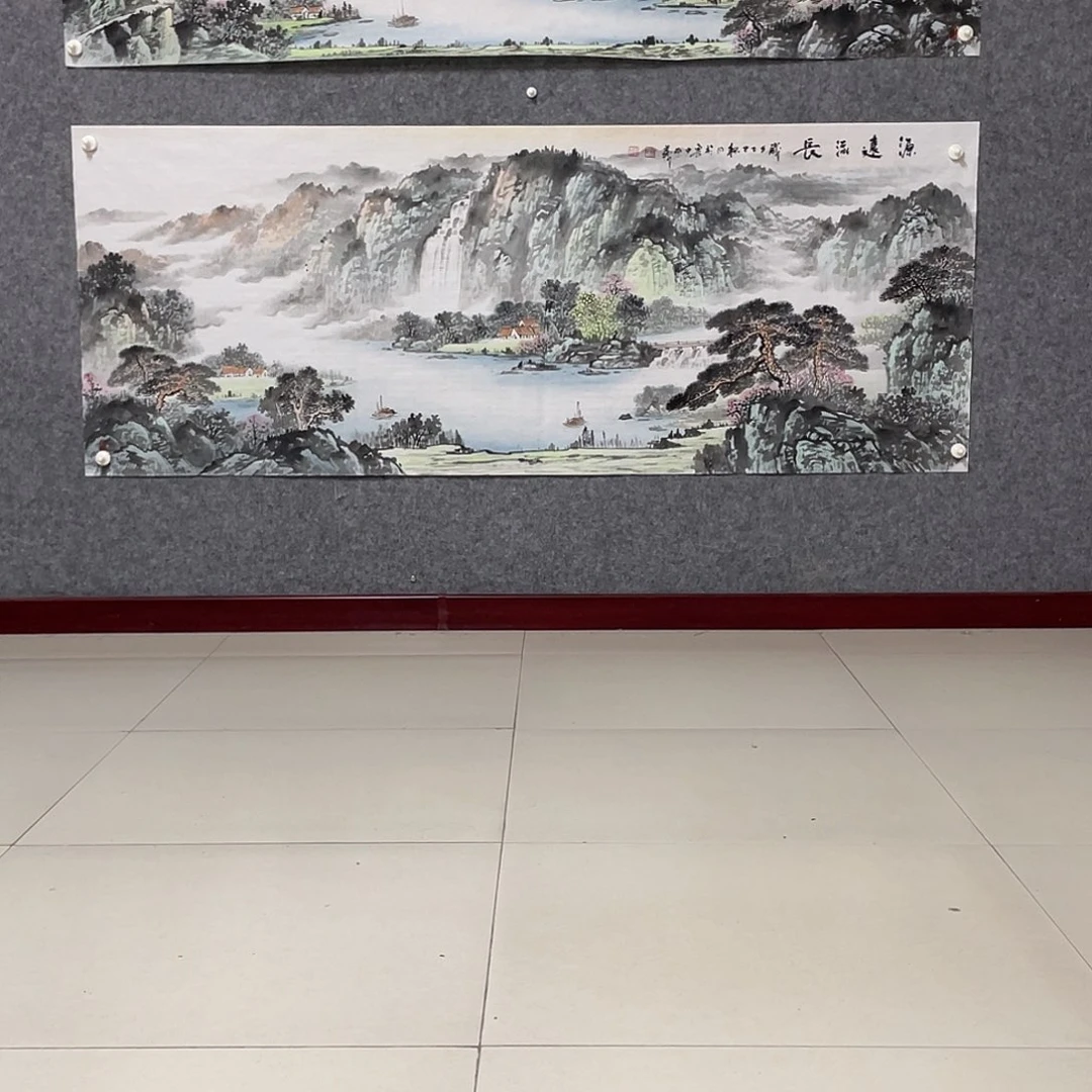 国画小六尺178.69画芯 捡漏