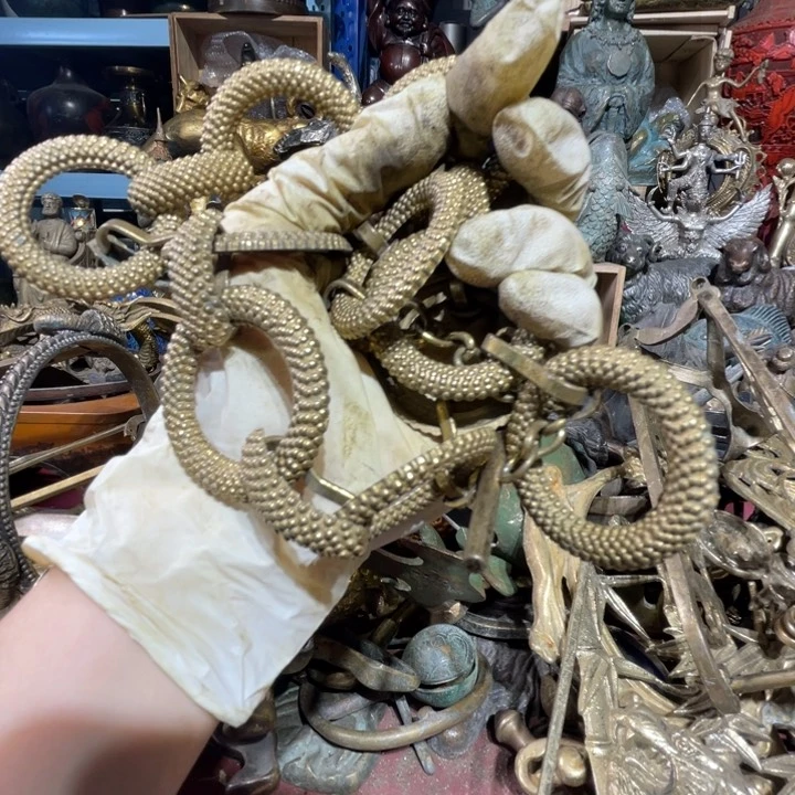 梁*大阪回流铜器摆件60