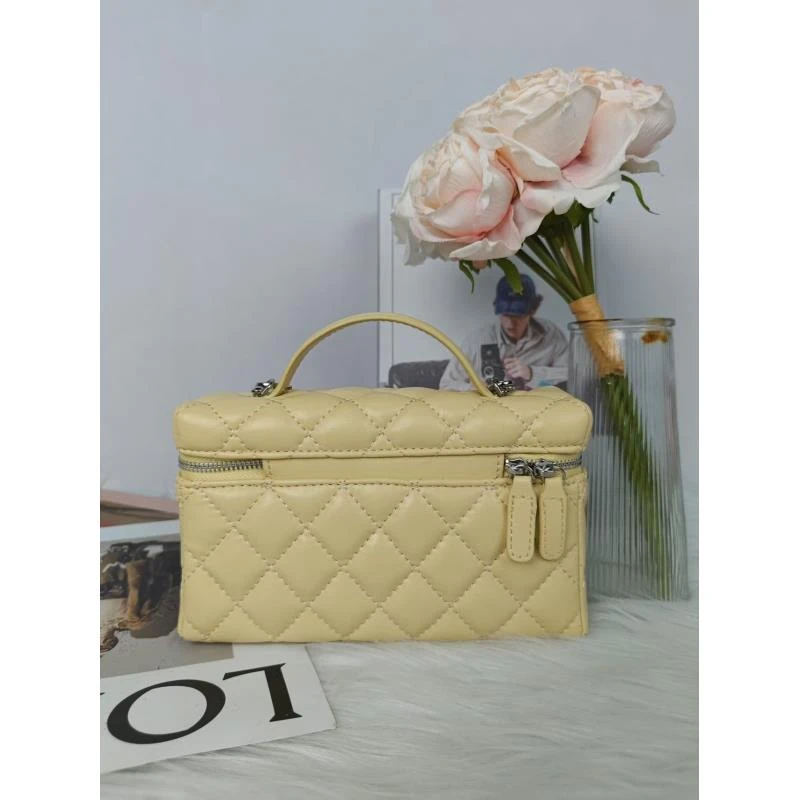 小众设计真皮女包时尚简约单肩斜挎包包-5006黄