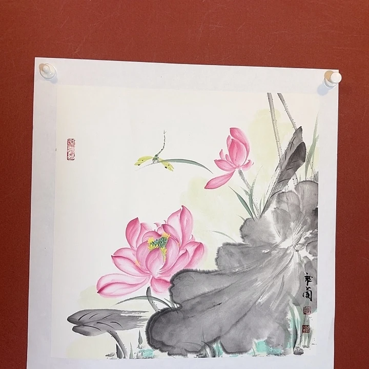 国画听兰老师花鸟
