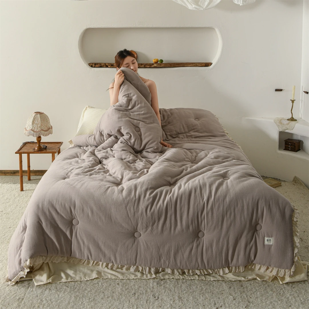 【雅赞水洗被-秋被简奢系列】新款可机洗轻盈贴肤保暖透气绗缝被子