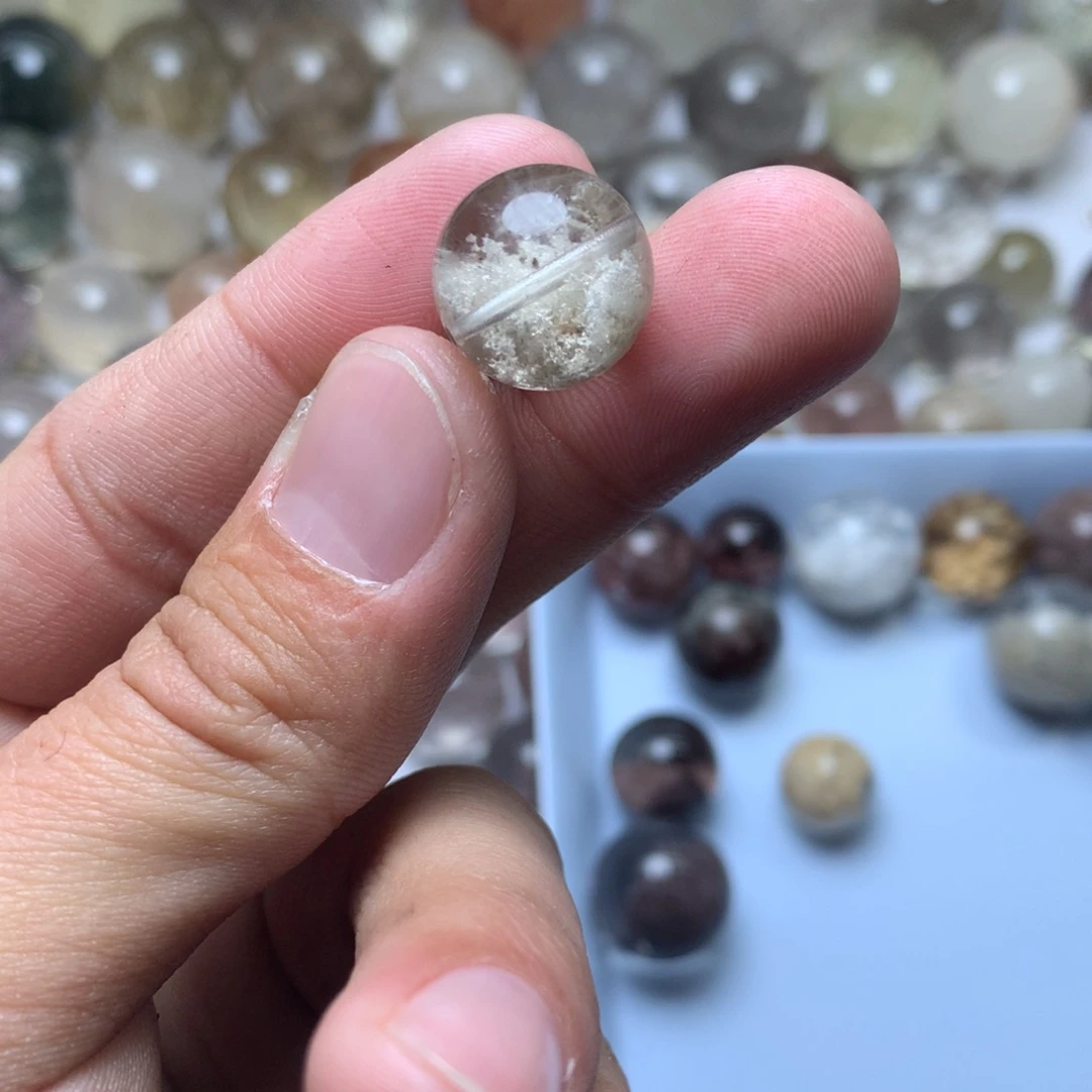 水晶珠宝半成品未镶嵌幽灵球