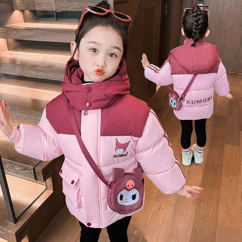 女童白鸭绒羽绒服新款儿童冬装洋气宝宝小女孩库洛米冬季外套