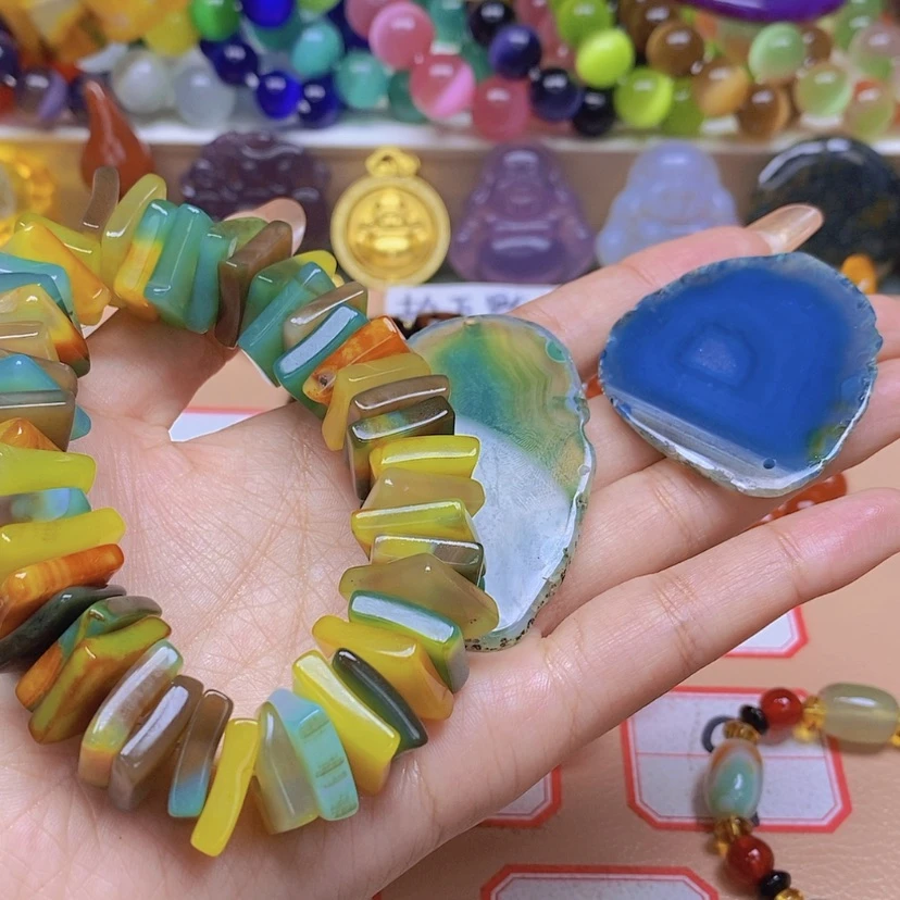 【闪购商品】玛瑙/玉髓颈饰未镶嵌胖*胖