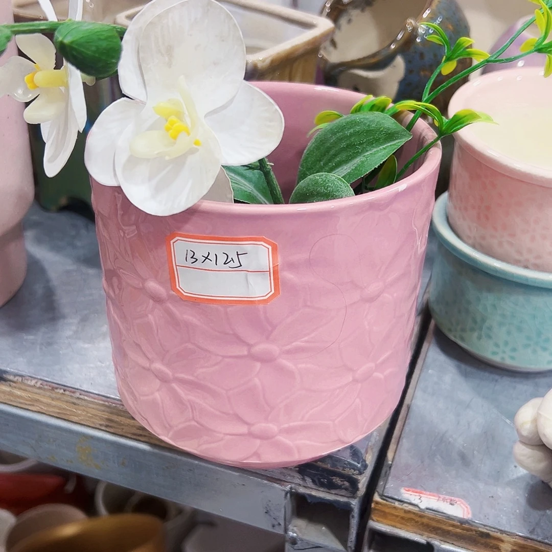 有孔，外贸尾单陶瓷花盆凑单10米包邮