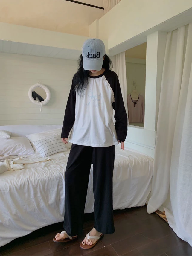 新款秋季休闲睡衣宽松薄款套装春秋长袖夏季2025居家服No退No换！