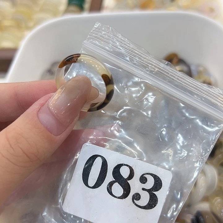 合金戒指玛瑙/玉髓83港23