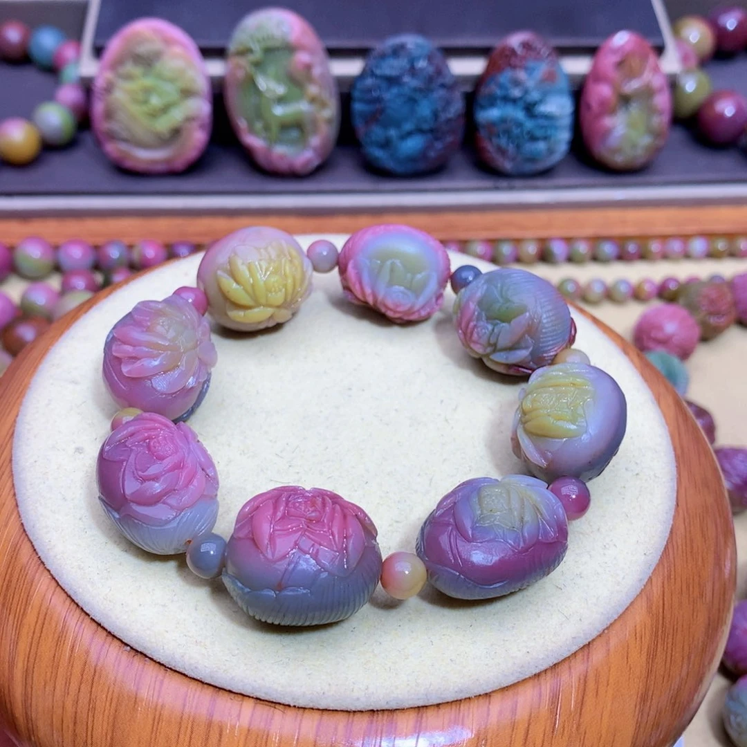 玛瑙未镶嵌手链盐源