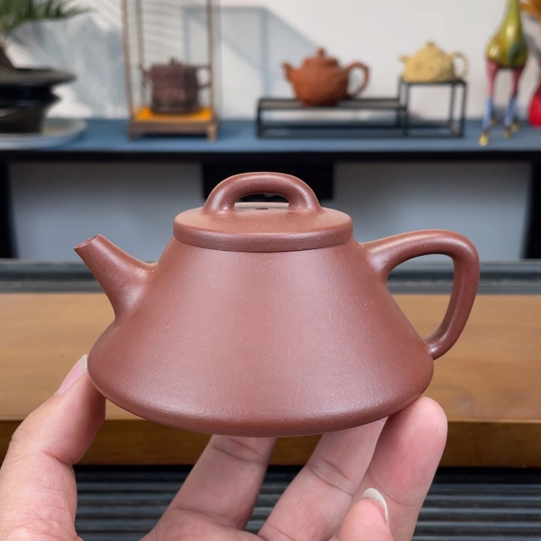 茶壶紫砂紫泥纳瓢180cc