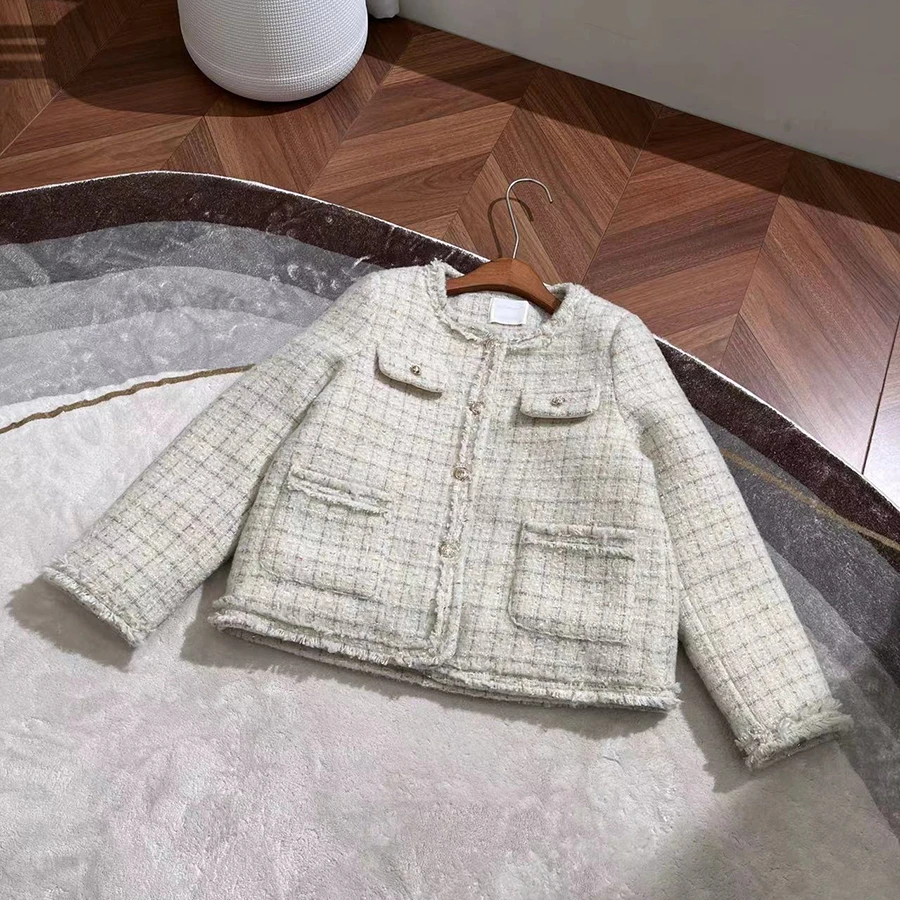 春秋季高品质女大童羽绒服儿童加厚小香风保暖羽绒服-YHW327