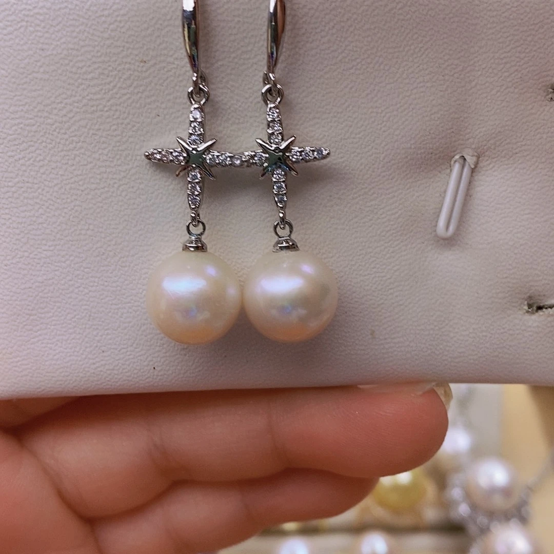 未镶嵌耳饰淡水珍珠