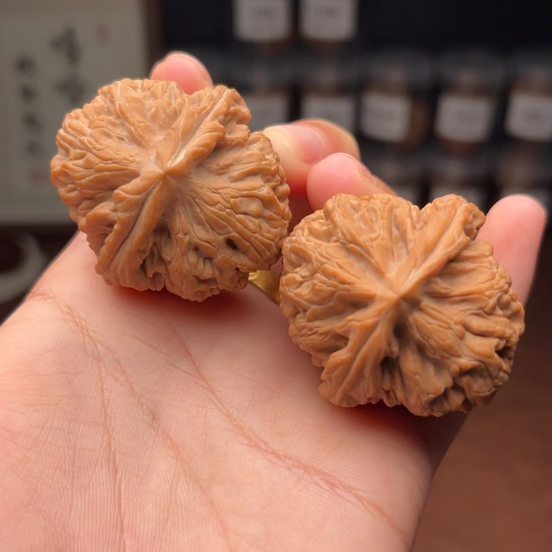 吊坠文玩核桃红锦鲤全品40