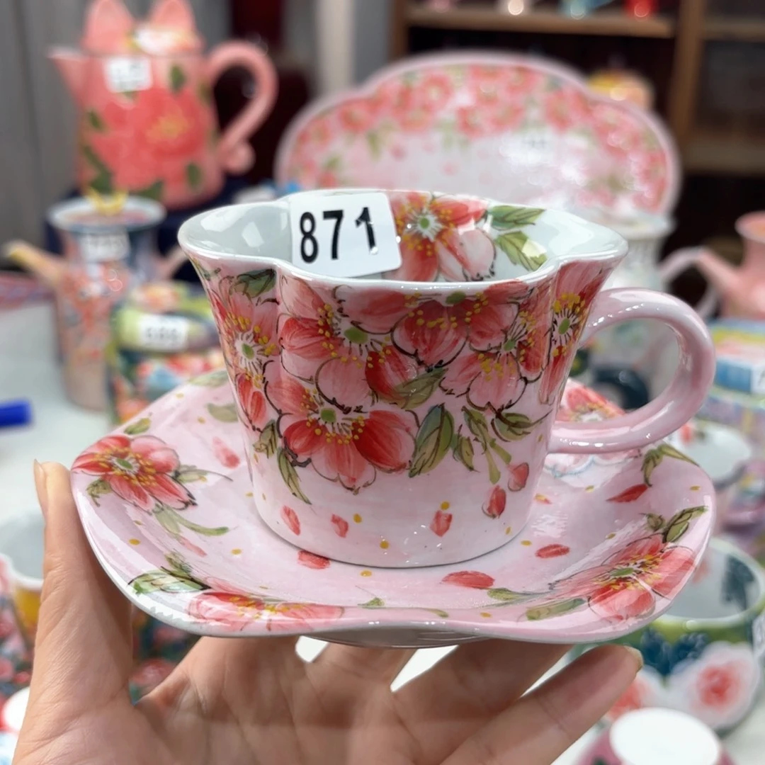 景德镇手绘高温釉下彩陶瓷茶具