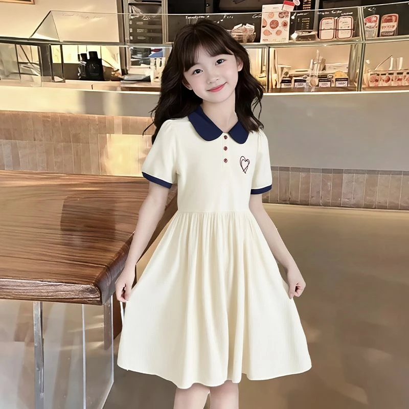 女童连衣裙夏款新款儿童装小女孩洋气公主风裙高端透气裙子