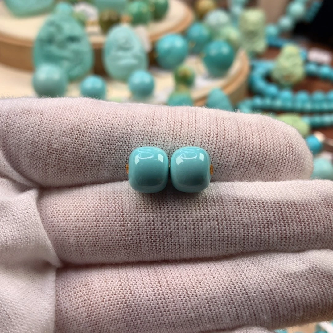 绿松石未镶嵌珠宝奇石9.3mm