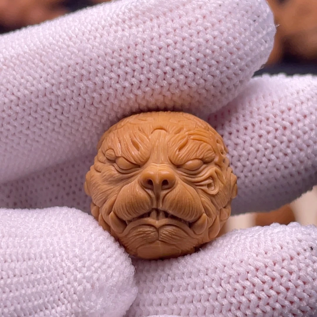 猴头核桃吊坠狗王19.1 狗牌落款备注！