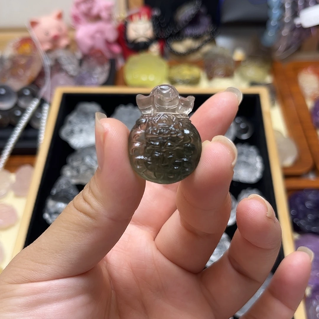 未镶嵌颈饰水晶咩***Ꮤ绿发钱袋1