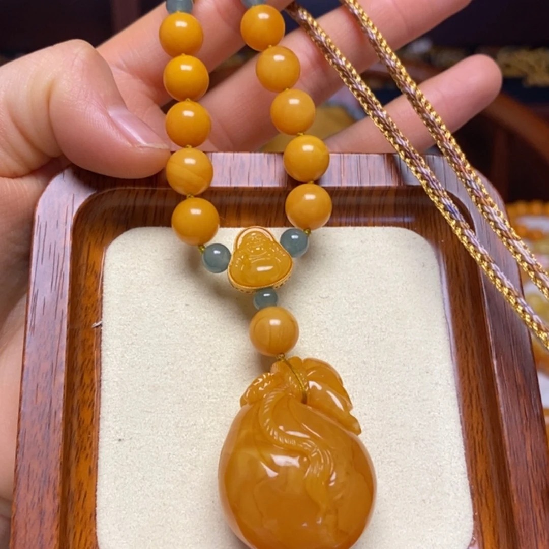 【闪购商品】蜜蜡颈饰未镶嵌项链