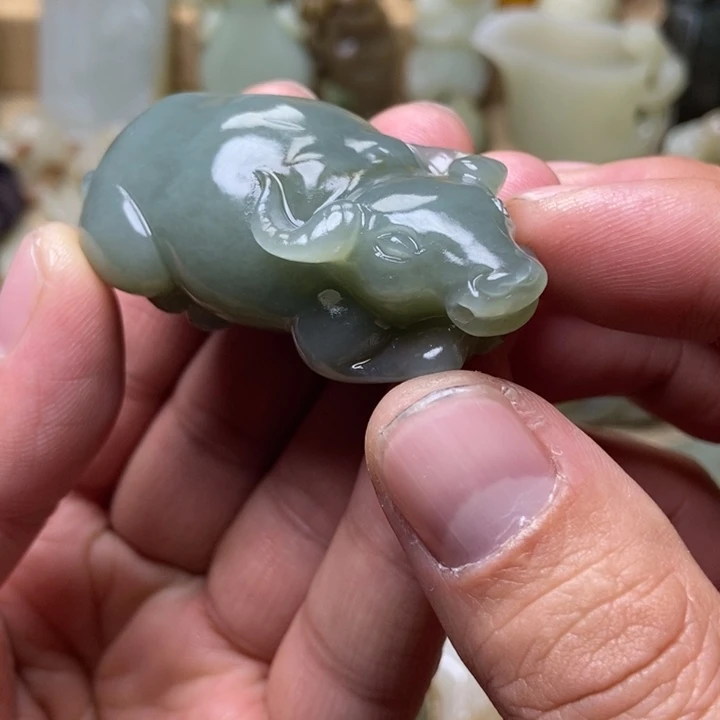 谯***虾和田玉未镶嵌挂件