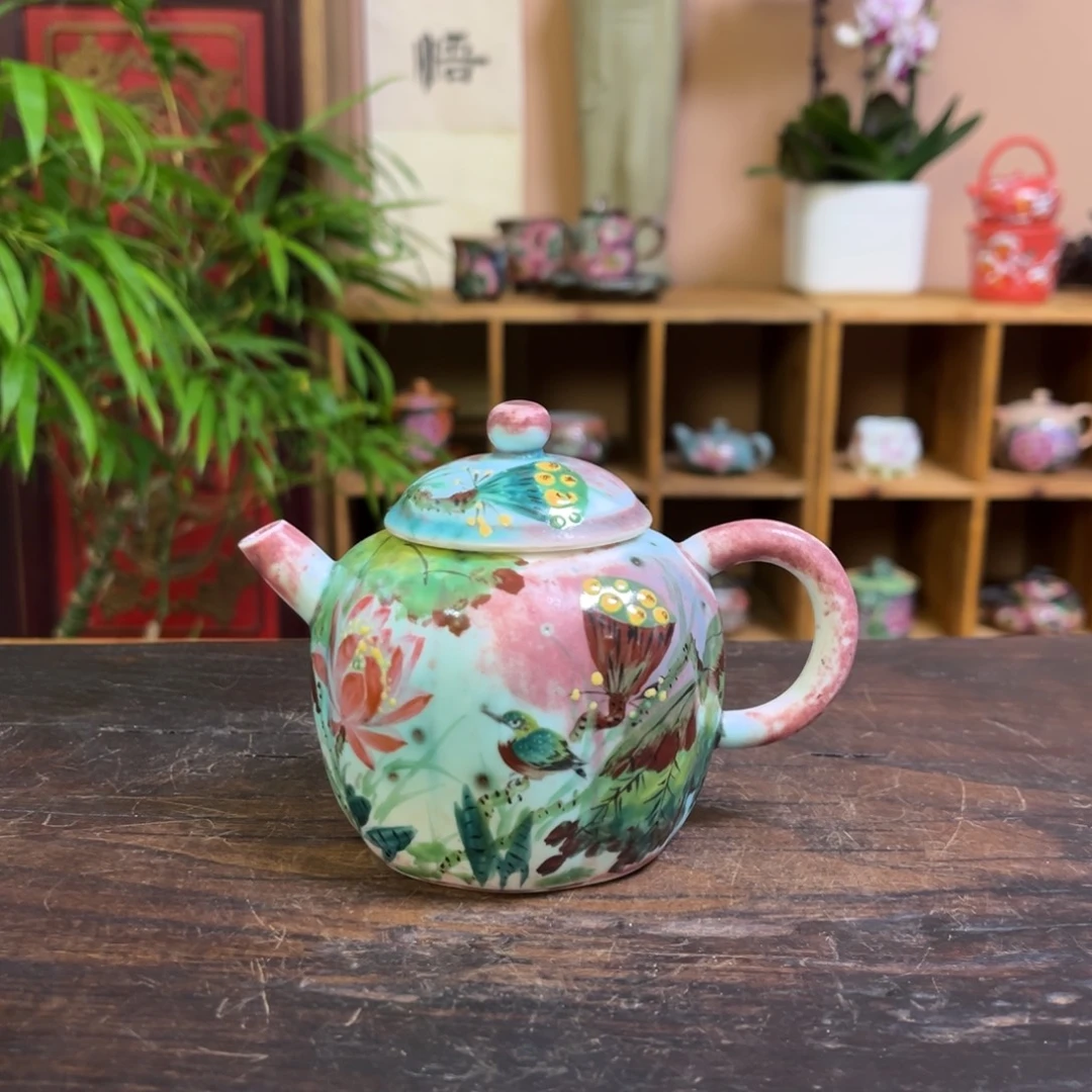 柴烧手工手绘陶瓷