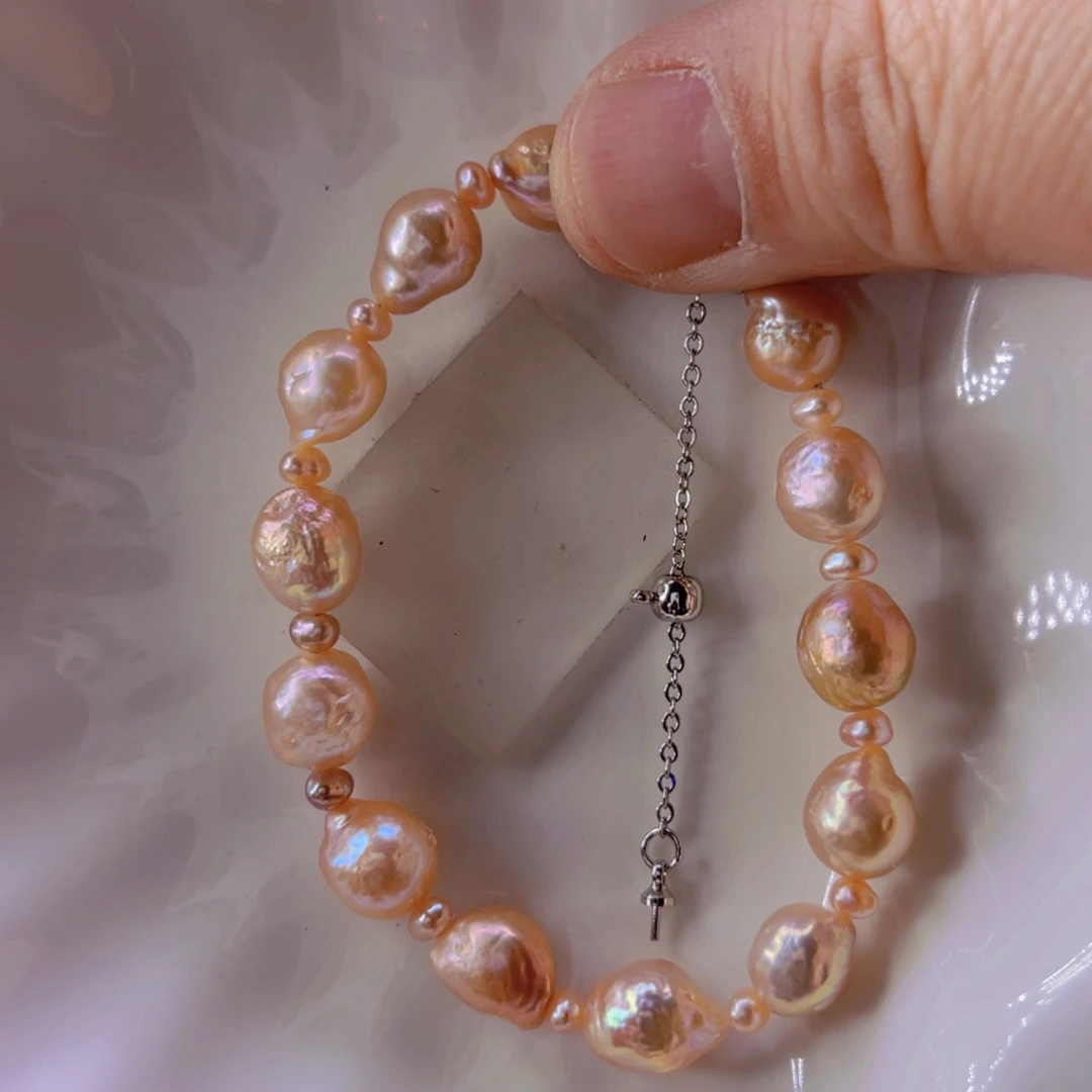 淡水珍珠手绳合金