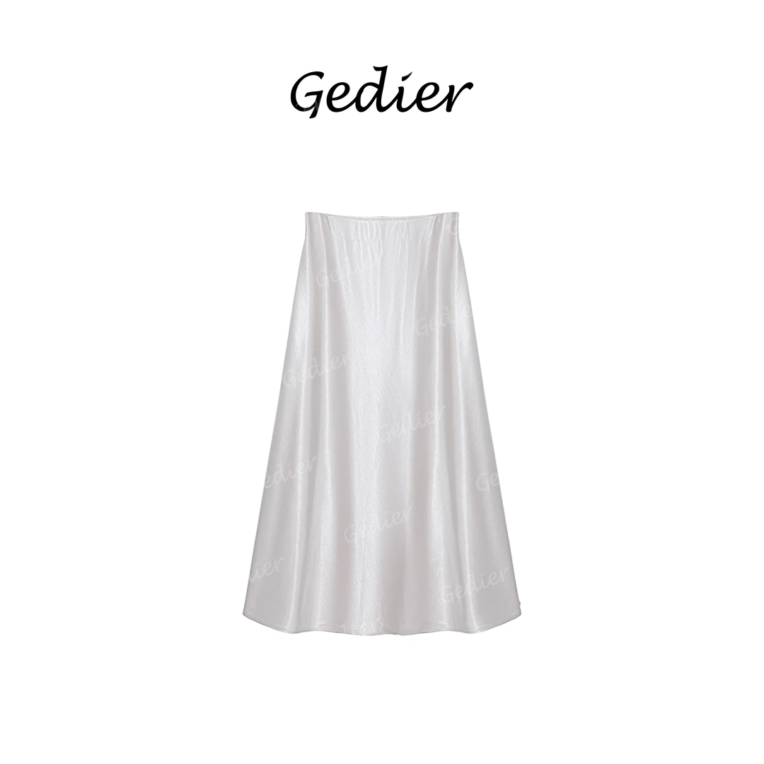 【歌蒂尔】2025百搭半长裙简约设计不失时尚感 EG520720Y白色白色