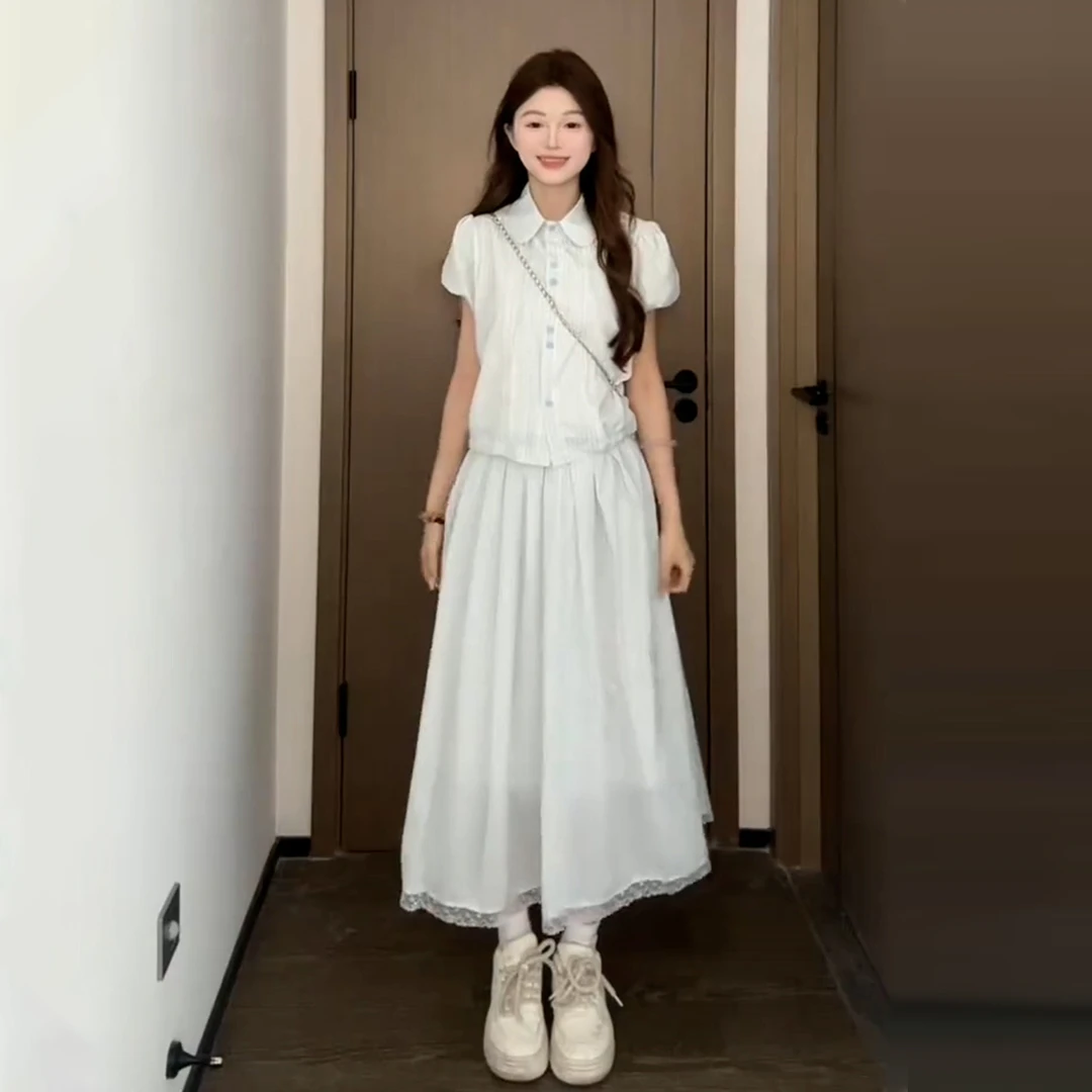 【现货+运补】法式学院风polo衬衫连衣裙今年流行爆款短裙穿搭4406