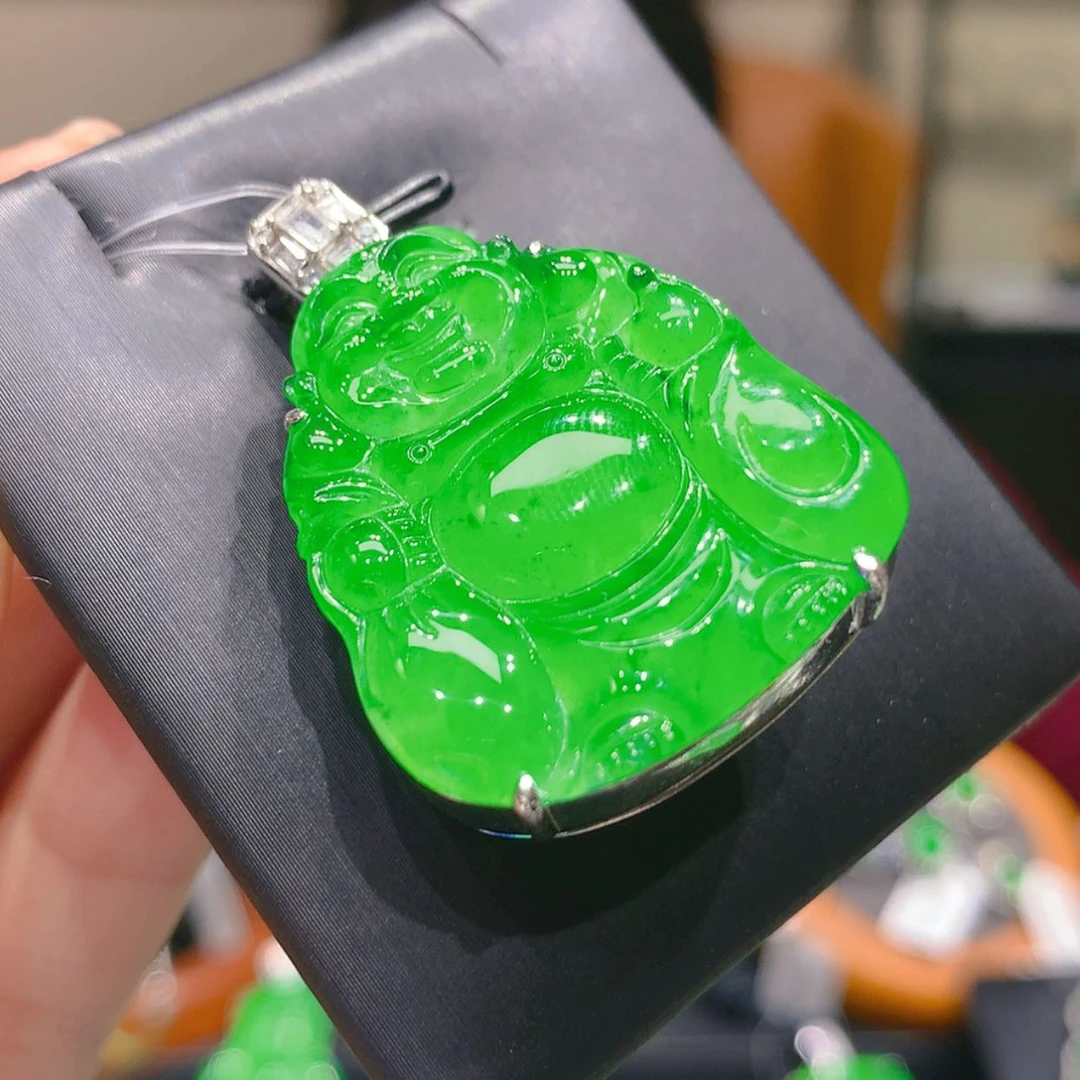 【闪购商品】翡翠颈饰银S925镶嵌8柒姐
