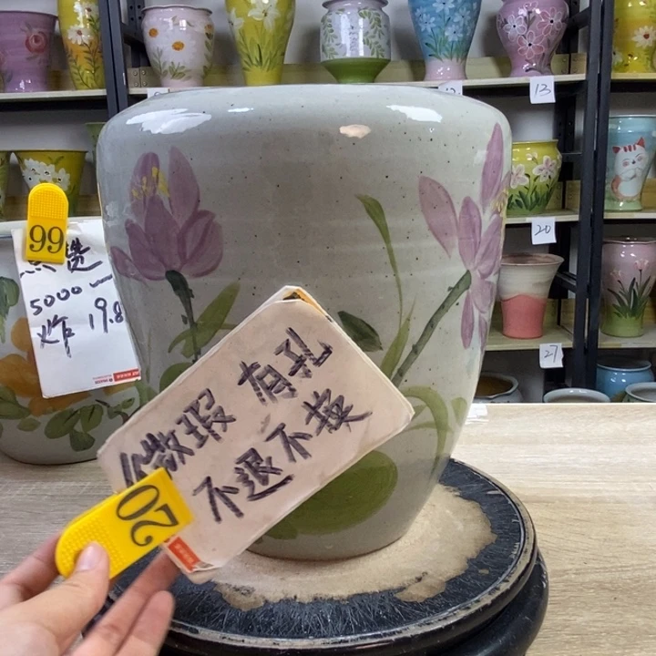 景德镇高温陶瓷花盆