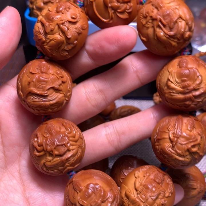 树***叶橄榄核吊坠十二生肖守护神