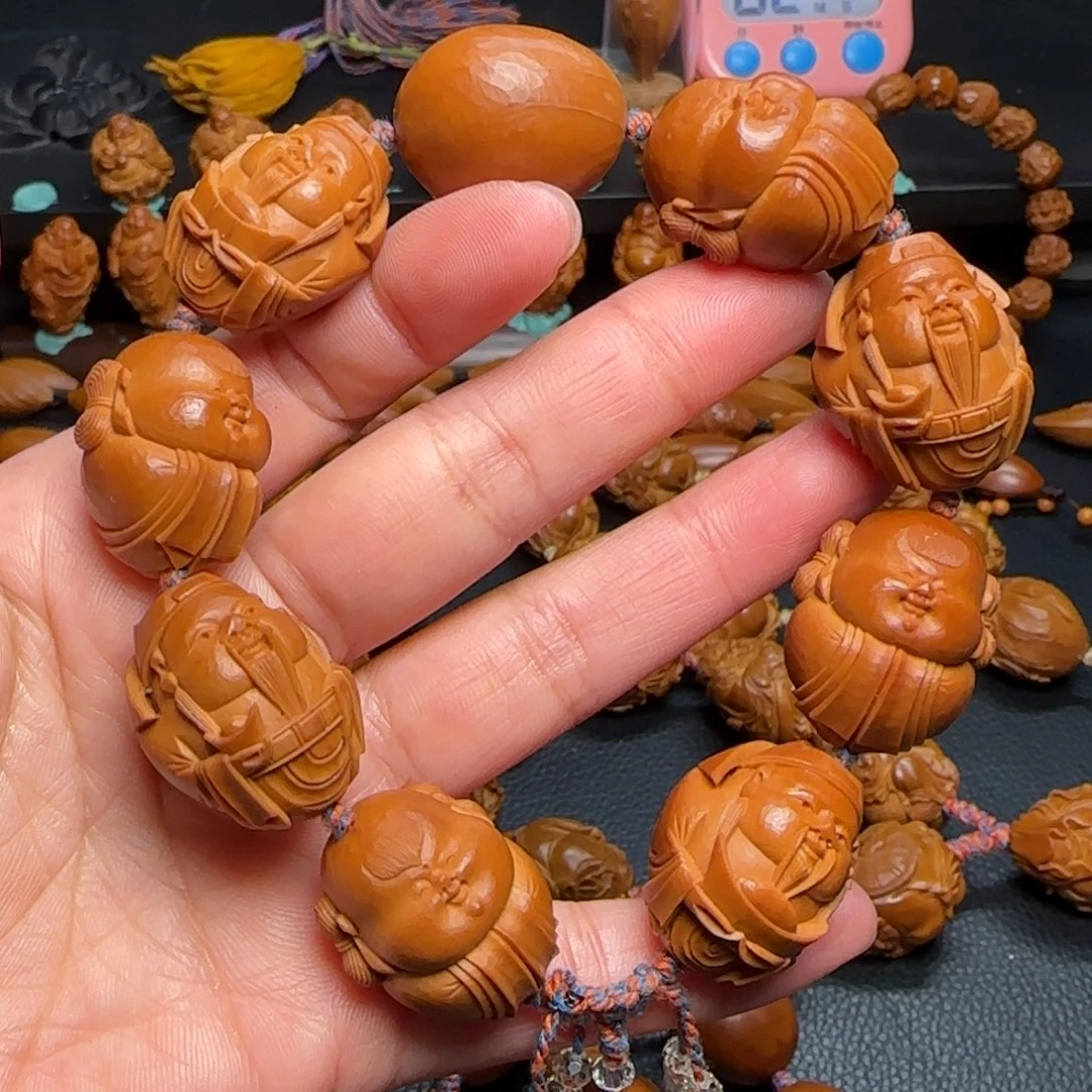 橄榄核手串/手链枫**寒纯手工和气生财