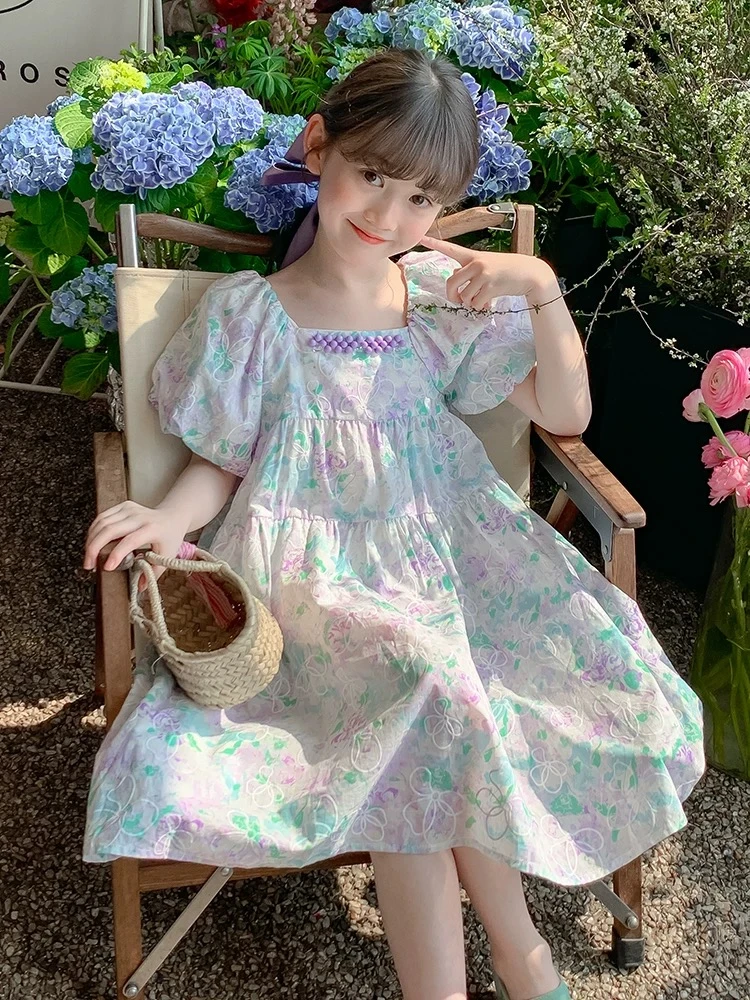 女童夏季连衣裙新款儿童夏款公主裙小女孩夏装裙