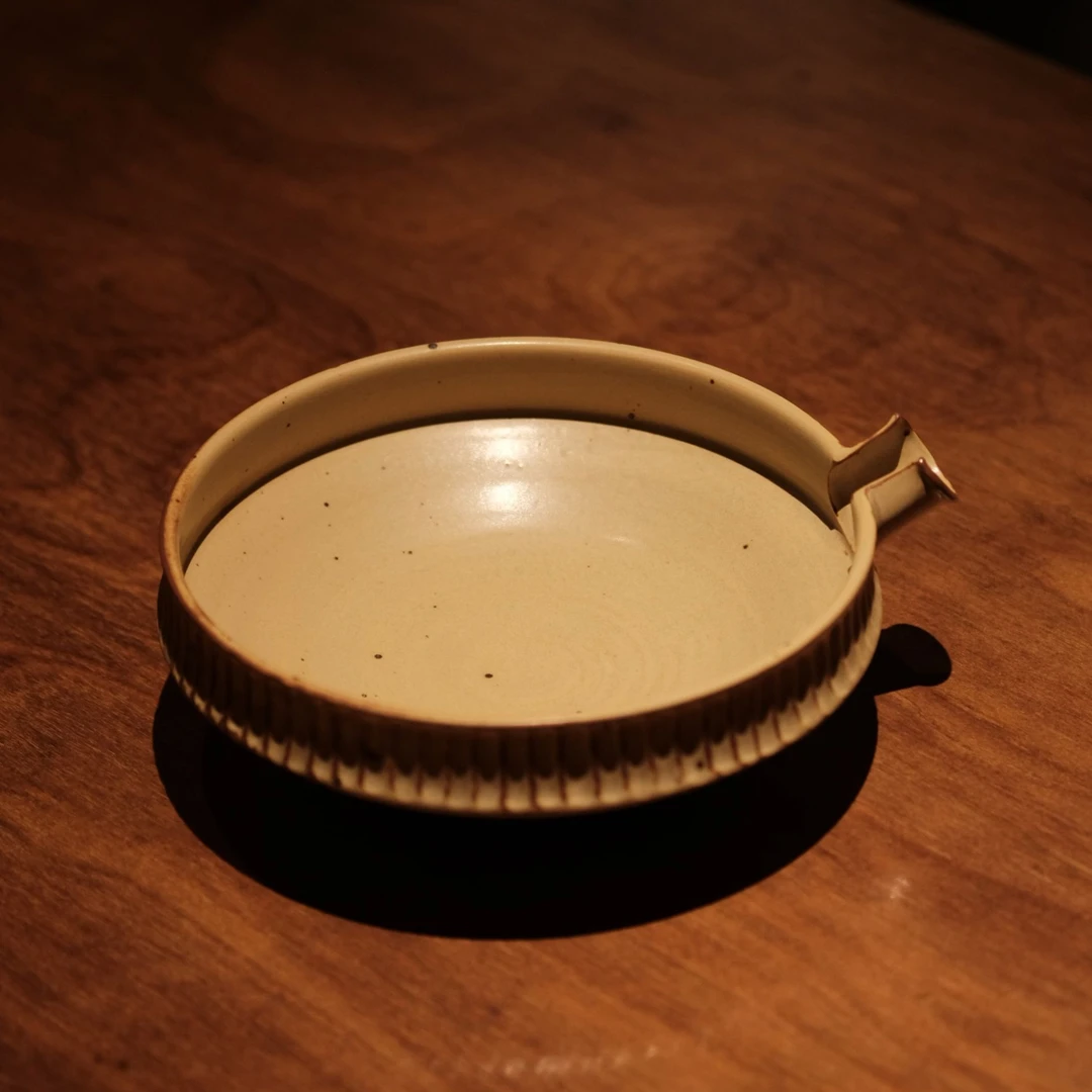 【小田甄陶】YM250022 秘青色直嘴深盘