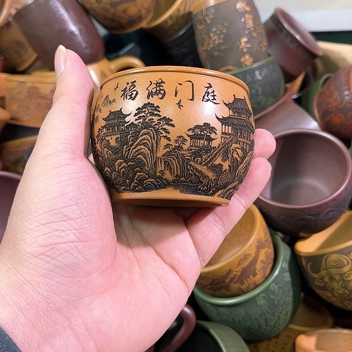 茶杯紫砂全手工紫砂主人杯