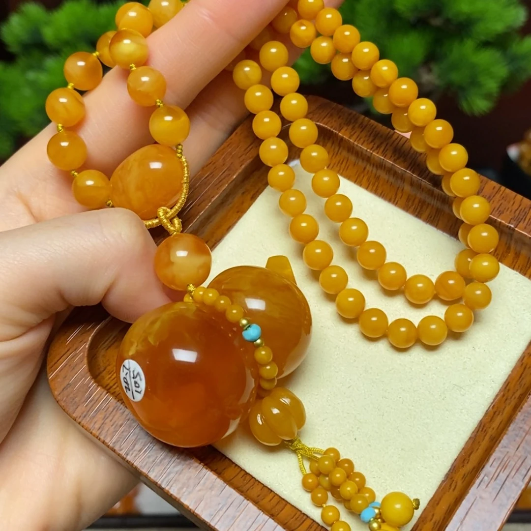 【闪购商品】蜜蜡颈饰未镶嵌项链