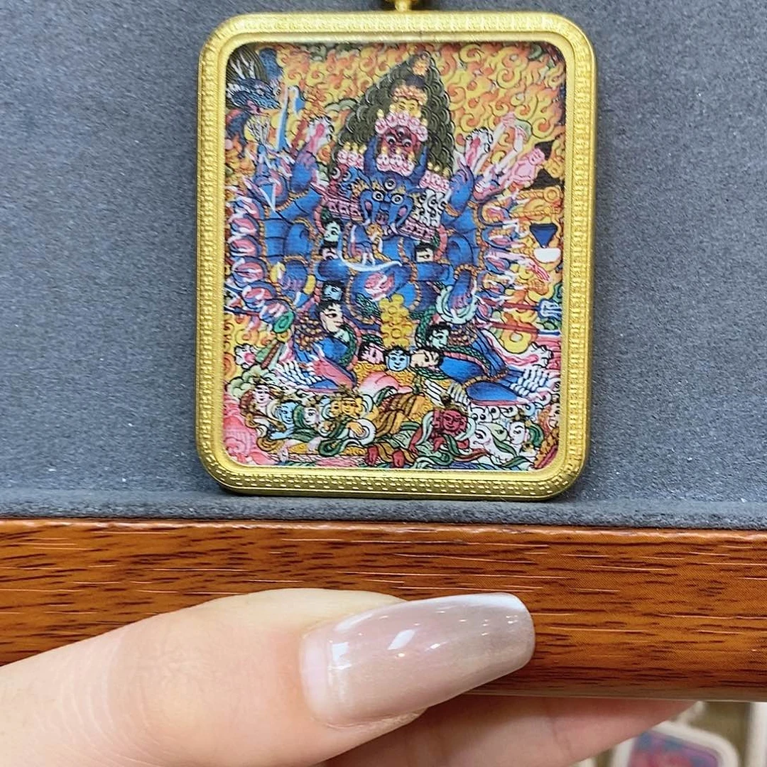 纯手绘 大威德 4x5吊坠
