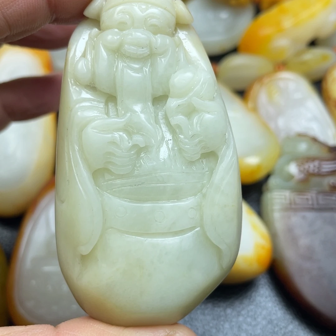 和田玉未镶嵌挂件