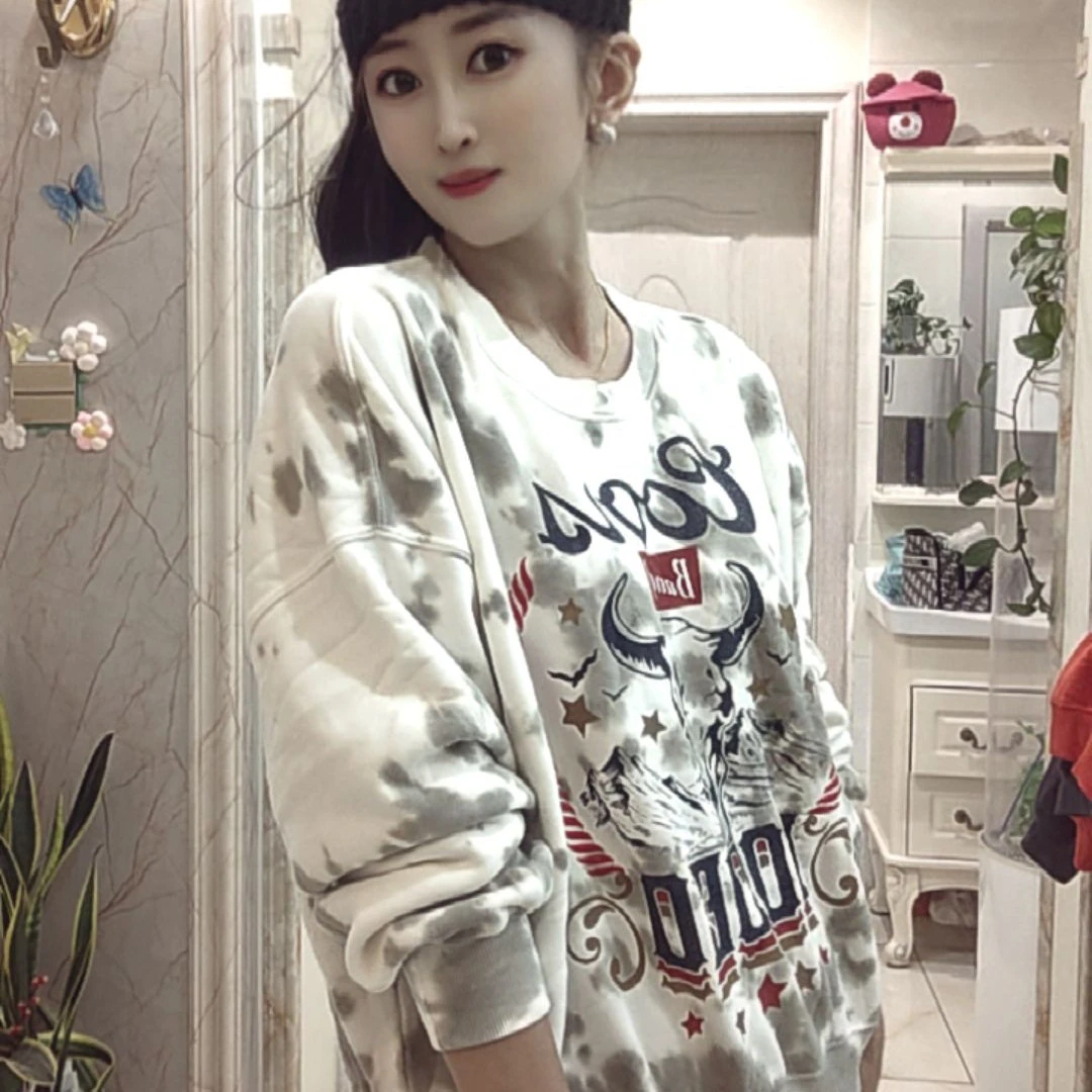 外贸休闲大板女士卫衣072