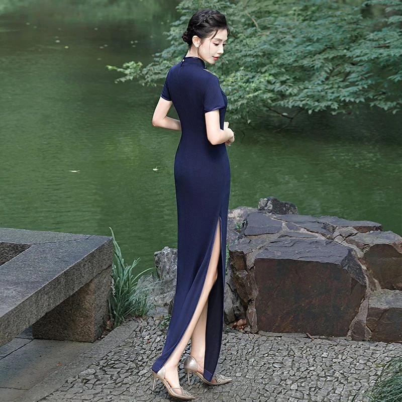改良旗袍2025新款复古民国风走秀显瘦演出服平时可穿新中式礼服女