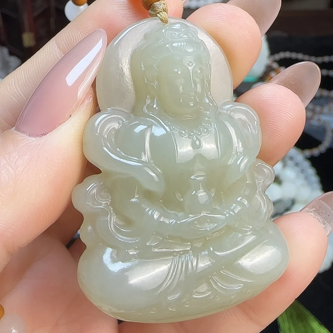 和田玉未镶嵌颈饰