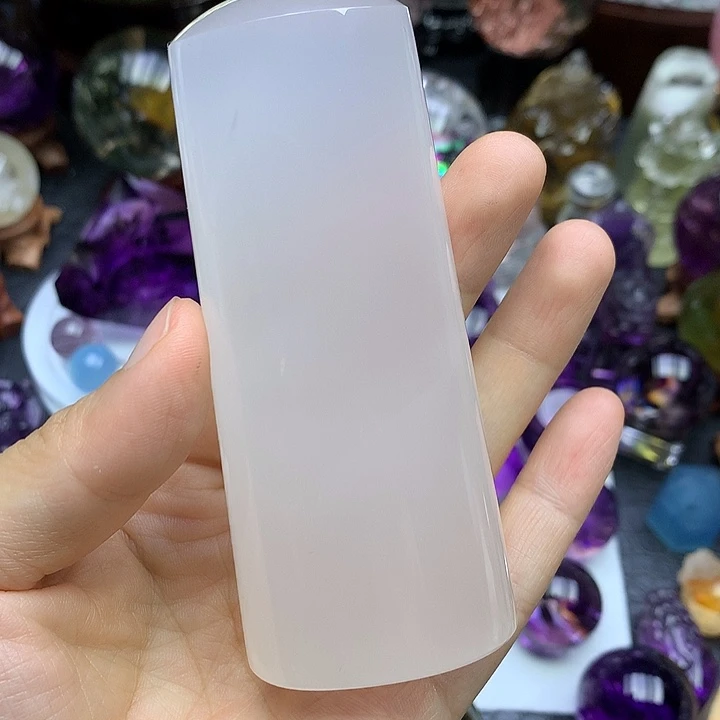 珠宝半成品未镶嵌水晶天然水晶奶白晶大章料摆件