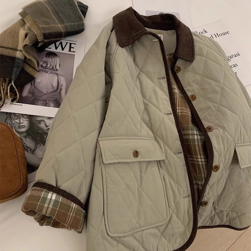 69韩系翻领加厚棉衣