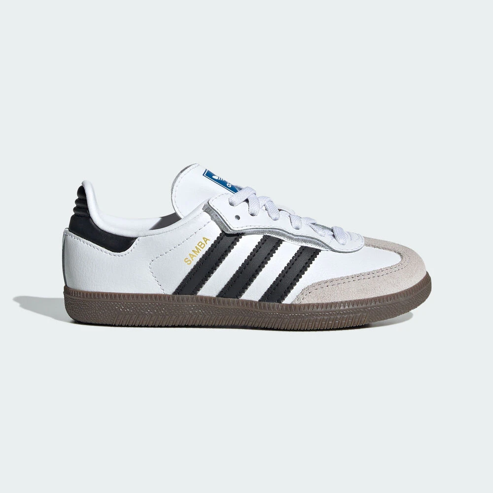 adidas阿迪三叶草新款中童SAMBA OG CF EL C魔术贴德训鞋JQ6391