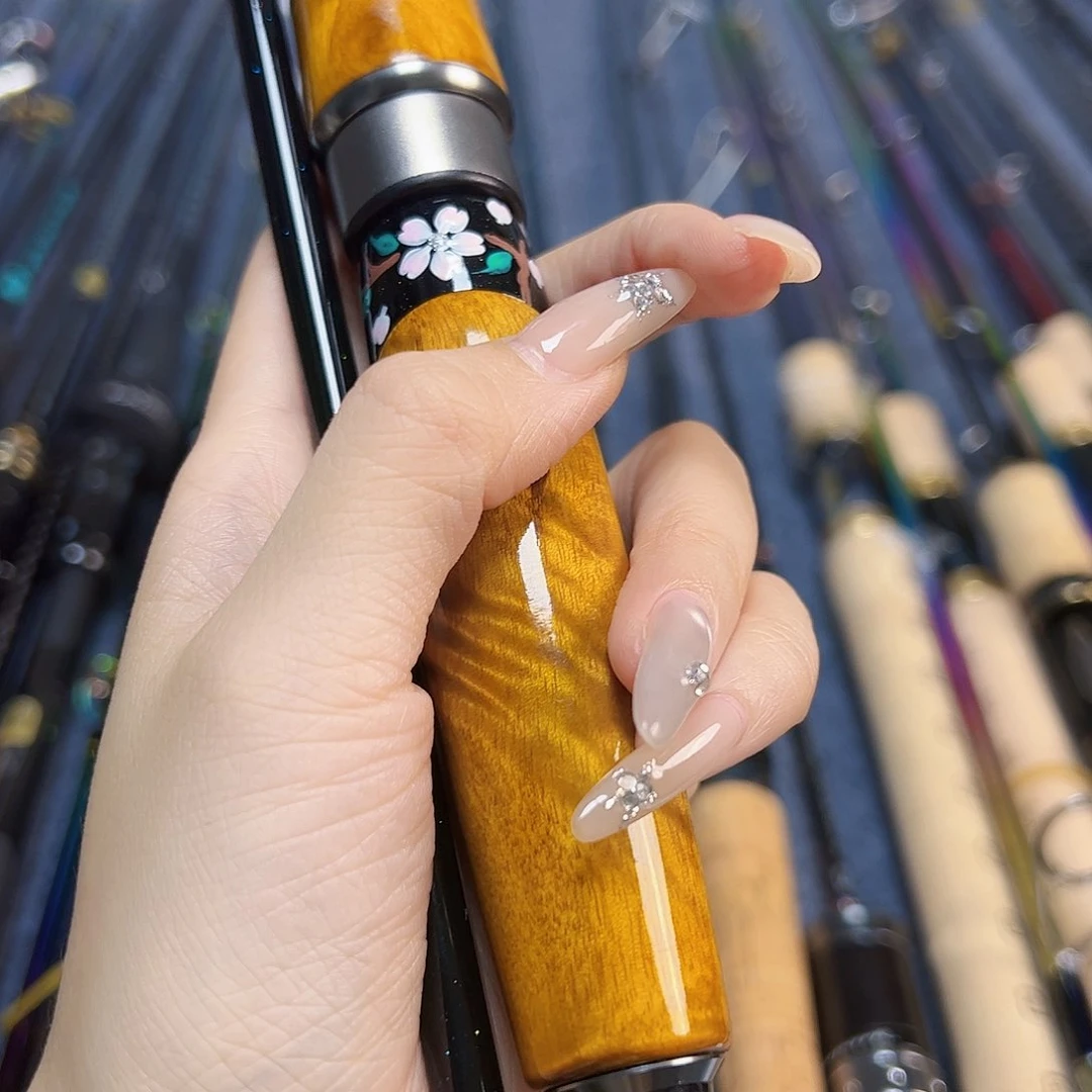 3.8m碳素用****3直柄路亚杆