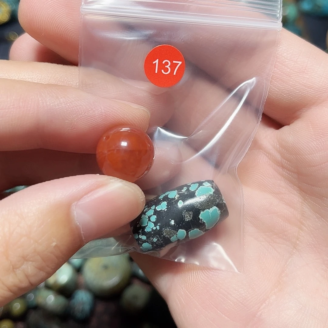 自***️玛瑙/玉髓未镶嵌圆珠桶珠老型手串！！