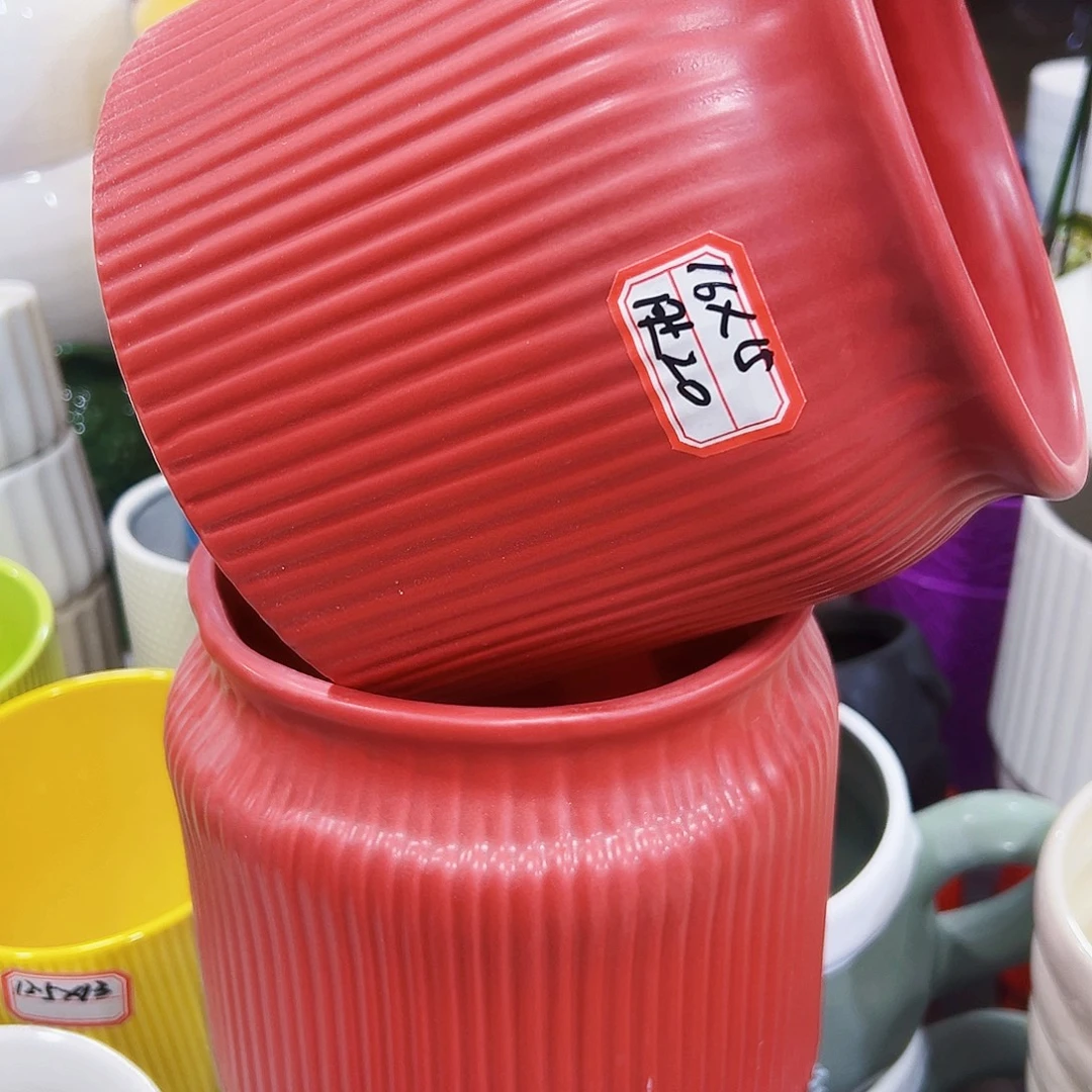 外贸尾单陶瓷花盆凑单10米包邮