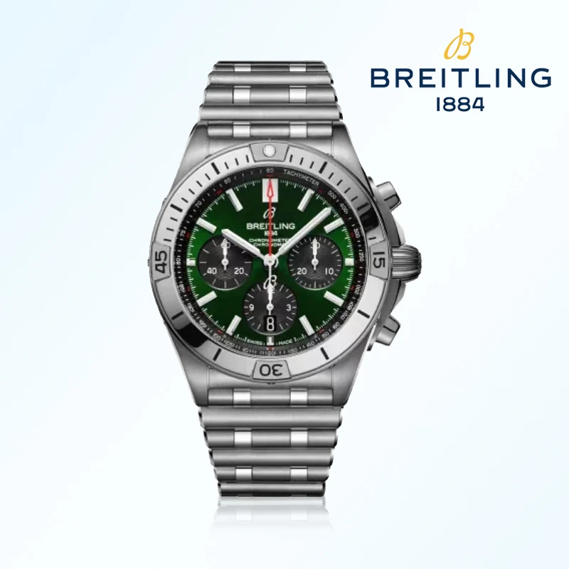 99新 BREITLING/百年灵 百年灵机械计时宾利绿/42mm手表