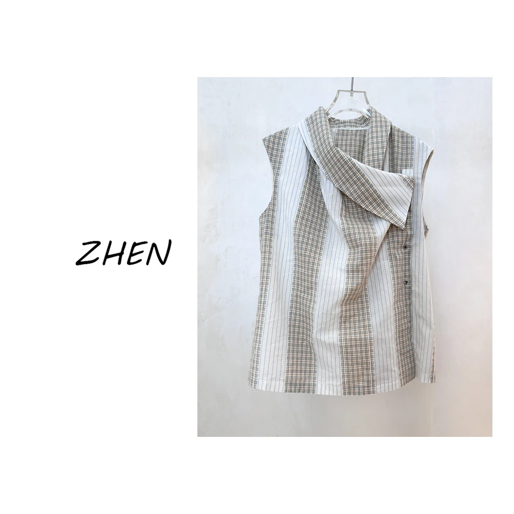 【ZHEN】25K00284 2025新款衬衫显瘦时尚百搭设计师轻奢款