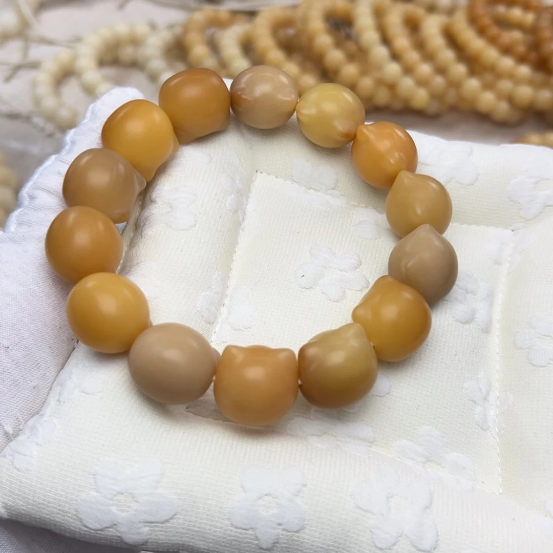 菩提根/象牙果吊坠19干磨低抛微瑕猫头010