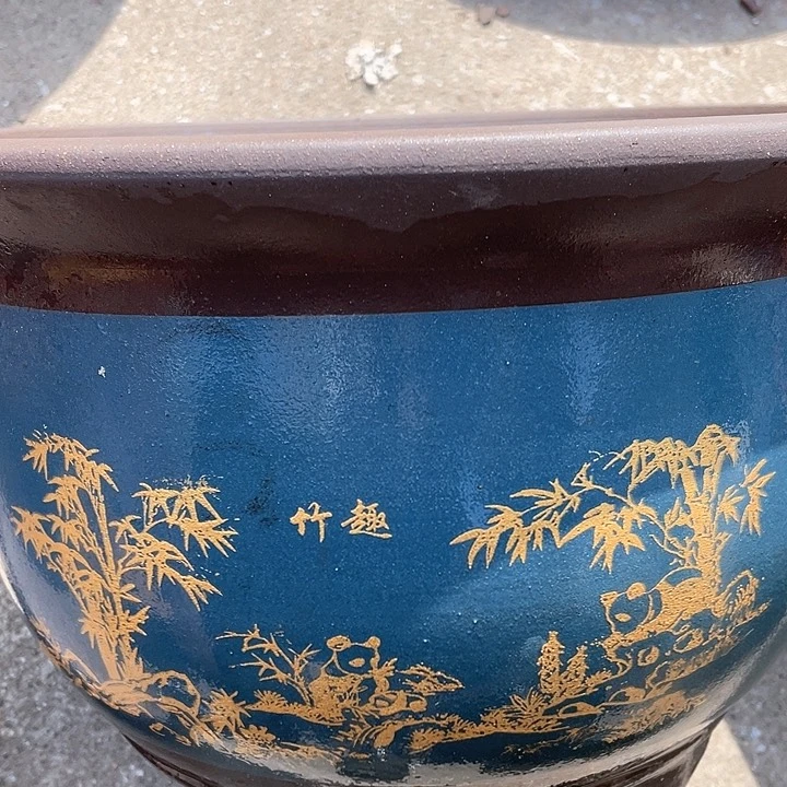 紫砂宜兴紫砂蓝熊猫